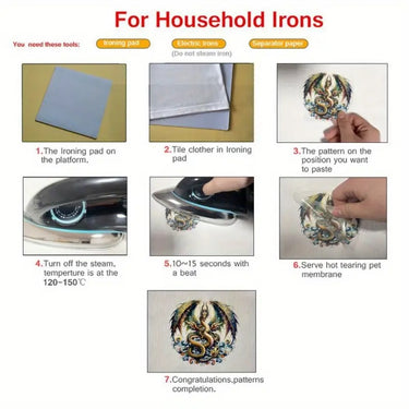 Skull Leaf Iron-on Transfer